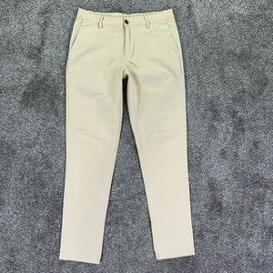 Bearbottom‎ Slim Fit Stretch Chino Pants Mens Medium - 32" Beige Stretch Hiking